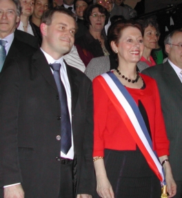 Adeline Hazan Maire de Reims et Eric Quenard 1er adjoint Adeline Hazan Maire de Reims et Eric Quenard 1er adjoint