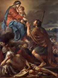 Saint Roch tableau de David  Reims 