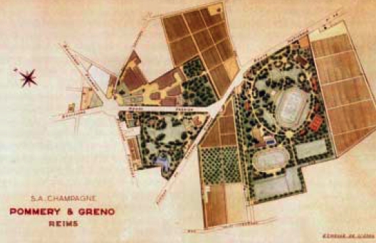 Domaine Pommery au début du XXè siècle Domaine Pommery au début du XXè siècle